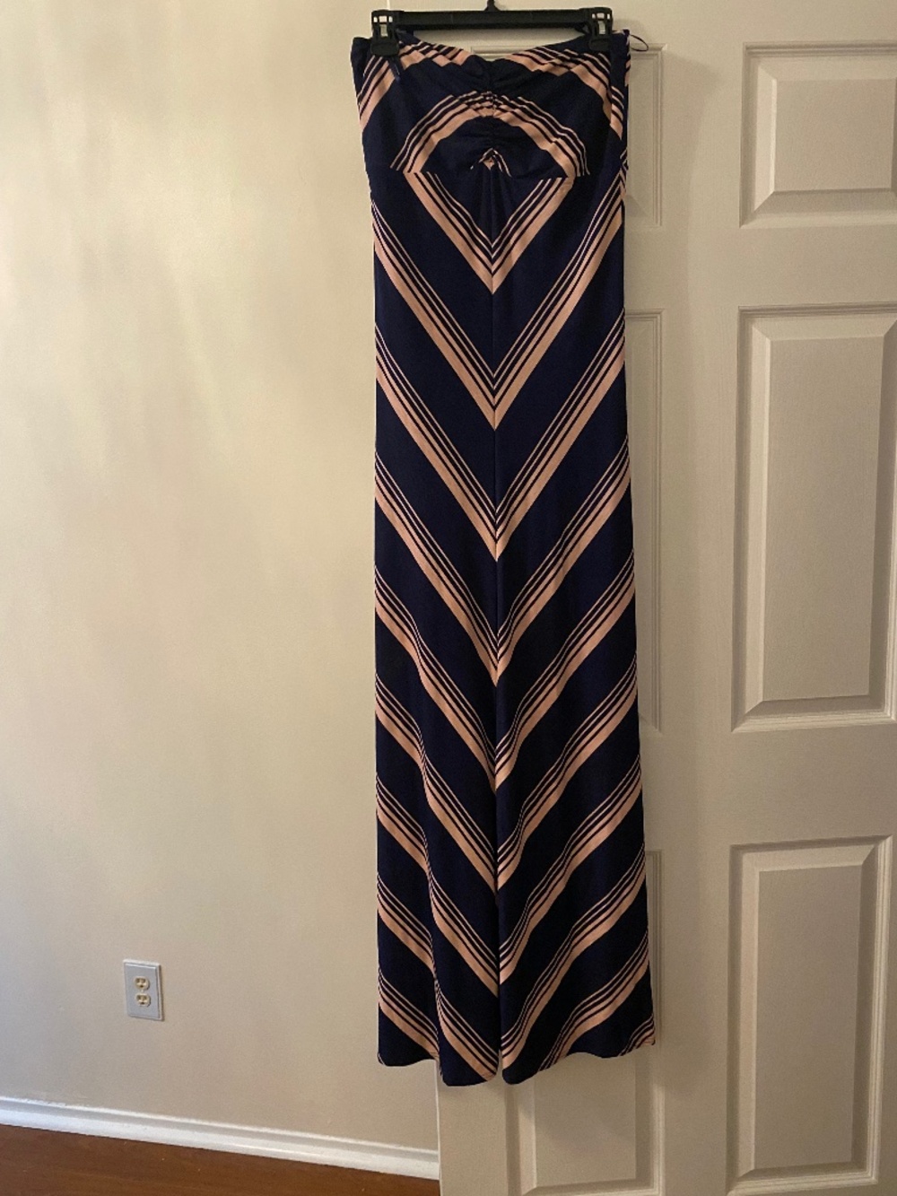 Blue and Pink Maxi Dress